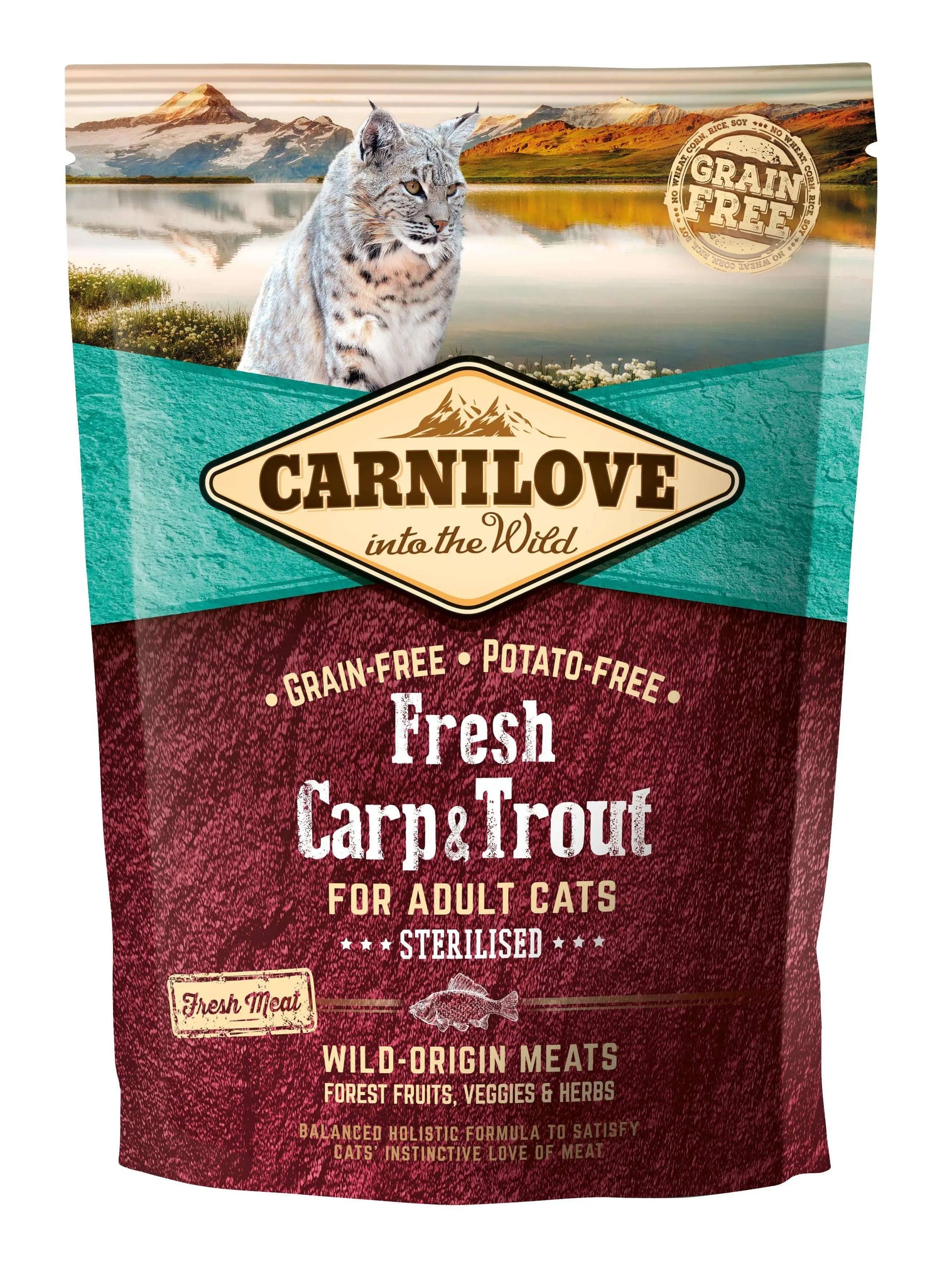 Carnilove Feline Feline Adult Sterilised Fresh Carp Trout 400Gr cat food