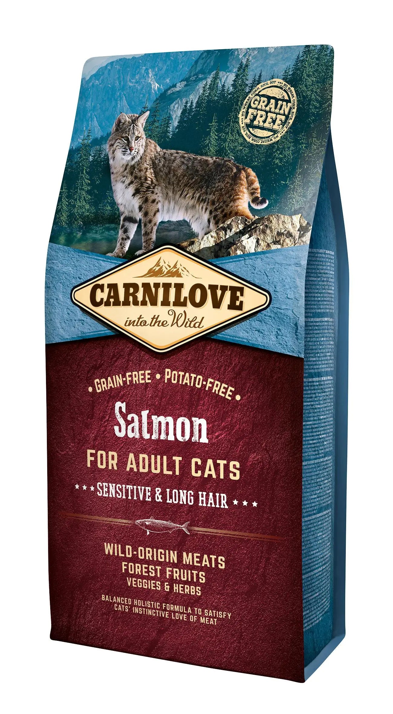 Carnilove Feline Adult Salmon Sensitive Long Hair 6Kg cat food