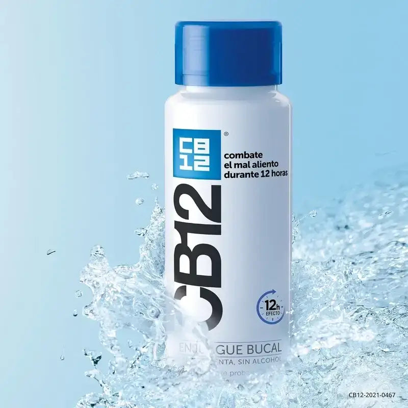 CB12 Bain de bouche à la menthe Bain de bouche contre l'halitose aromatisé à la menthe, 250 ml