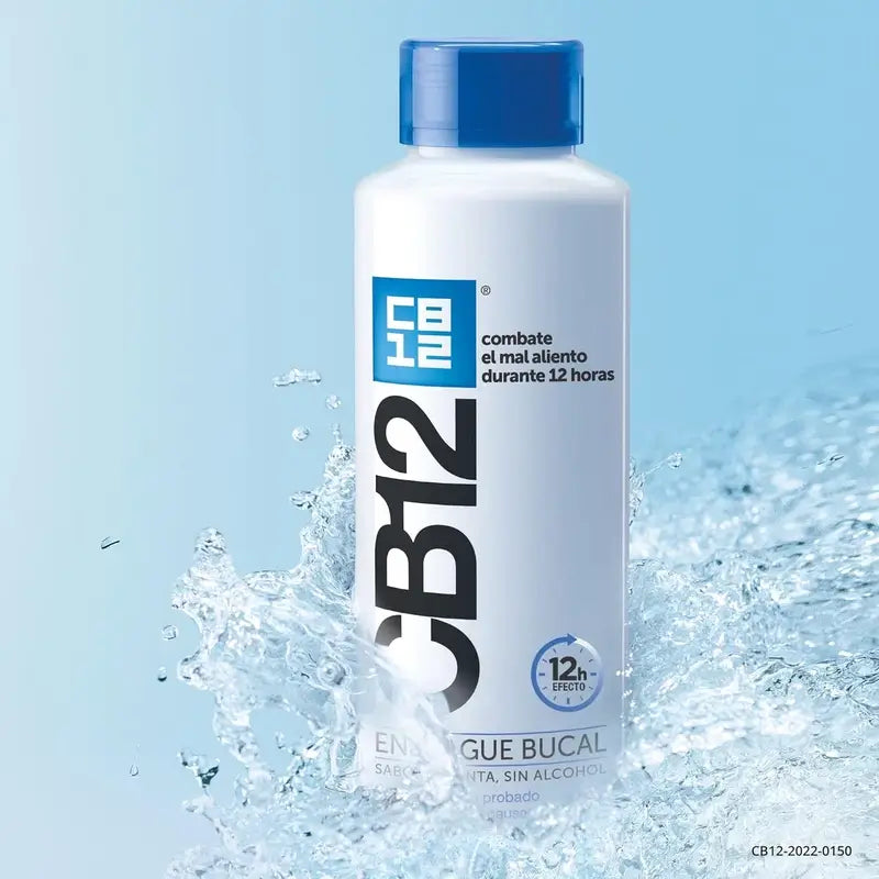 CB12 Bain de bouche à la menthe Bain de bouche contre l'halitose aromatisé à la menthe 500 ml