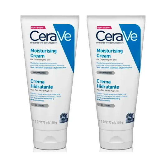 CeraVe Moisturising Cream, Pack 2 x 177 ml
