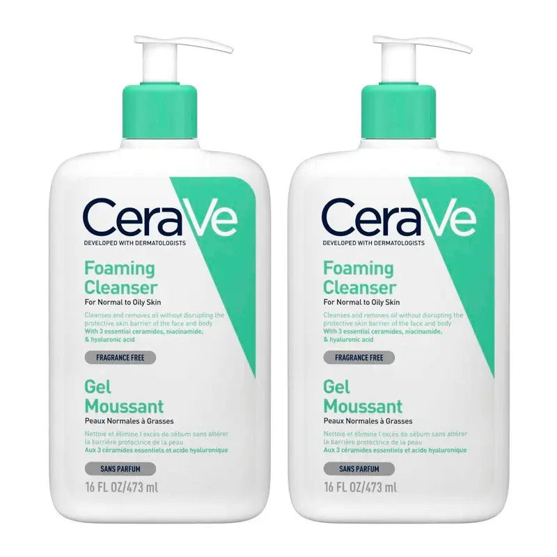CeraVe Duplo Foaming Cleansing Gel, 2X473 ml