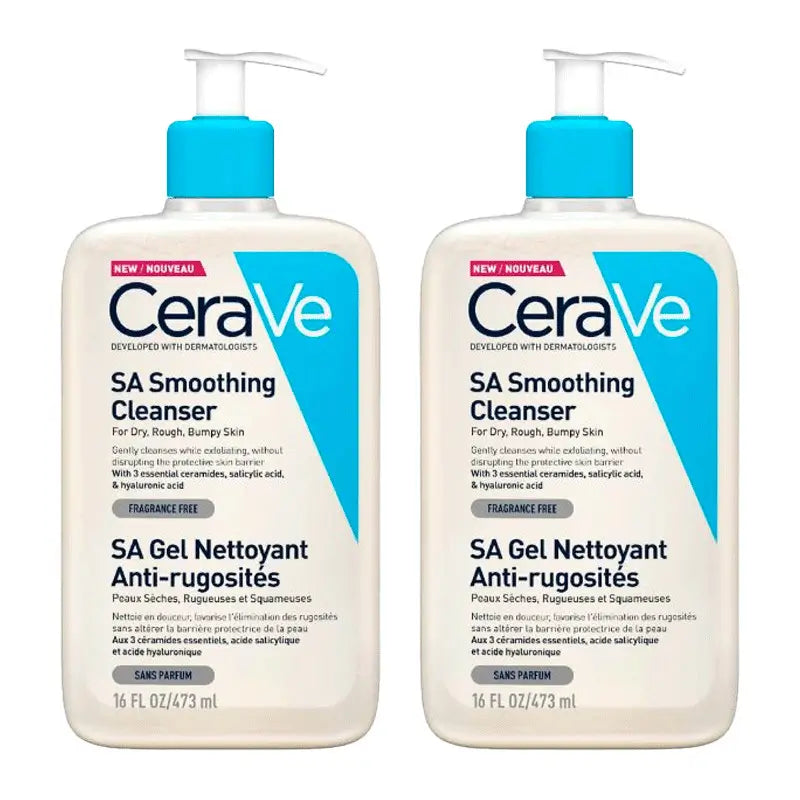 CeraVe Duplo Sa Anti-Roughness Cleaner, 2X473 ml