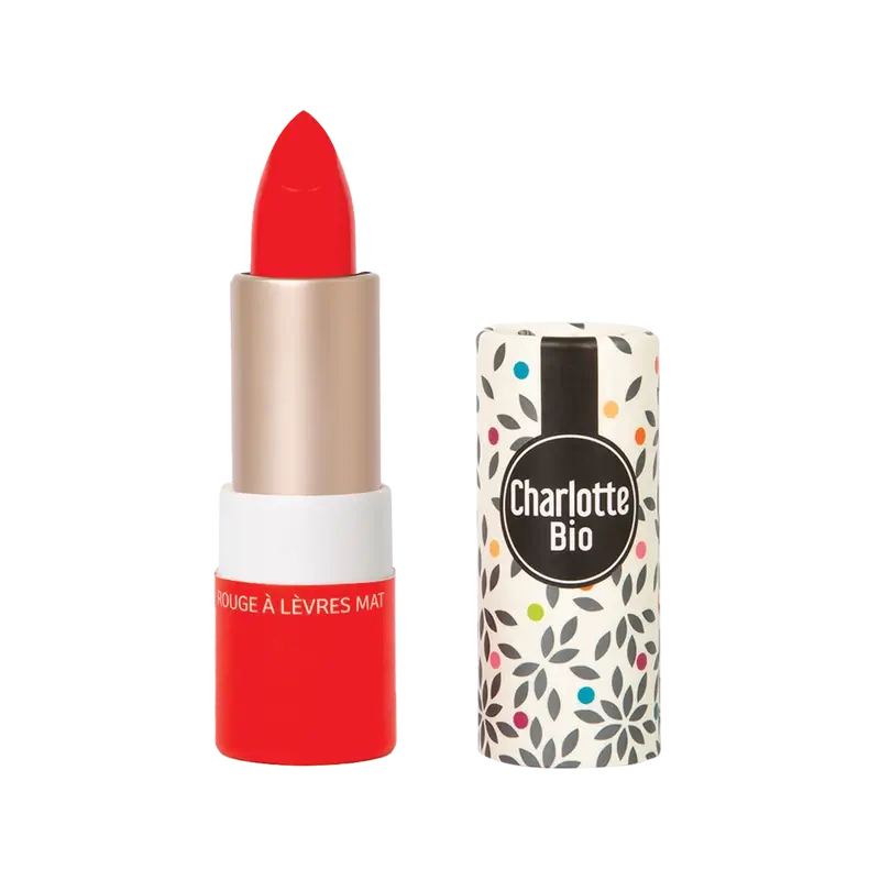 Charlotte Bio Lipstick Matte Royal Red 3,5 G