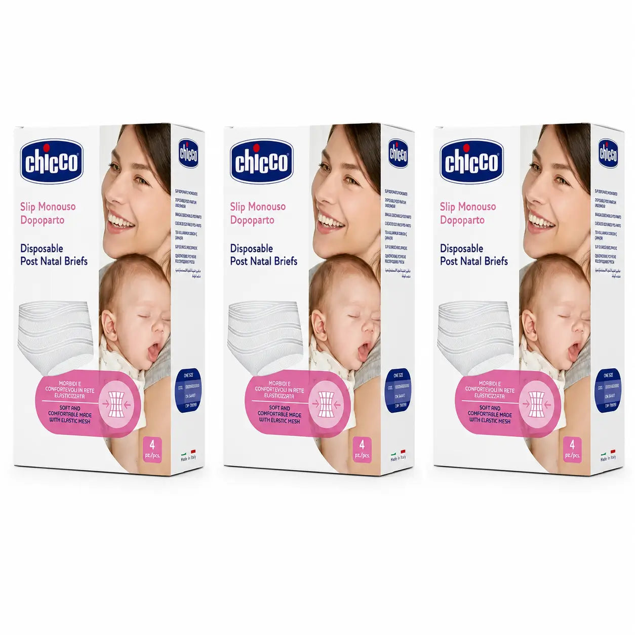 Chicco Monouso Mesh Panty 4 pièces, pack 3
