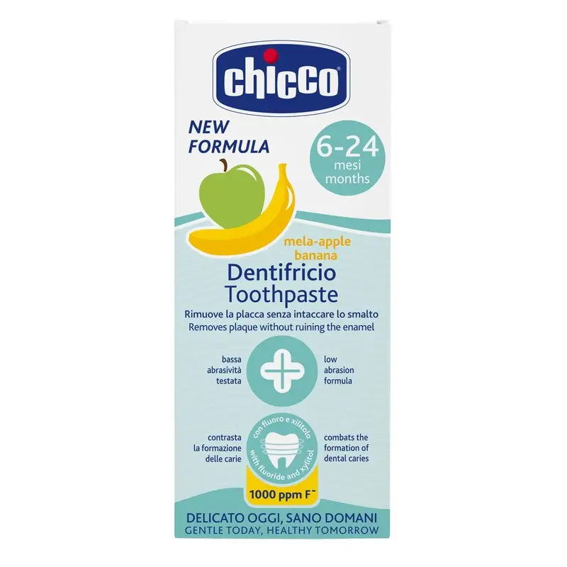 Dentifrice Chicco Apple & Banana 6-24M Fluoride