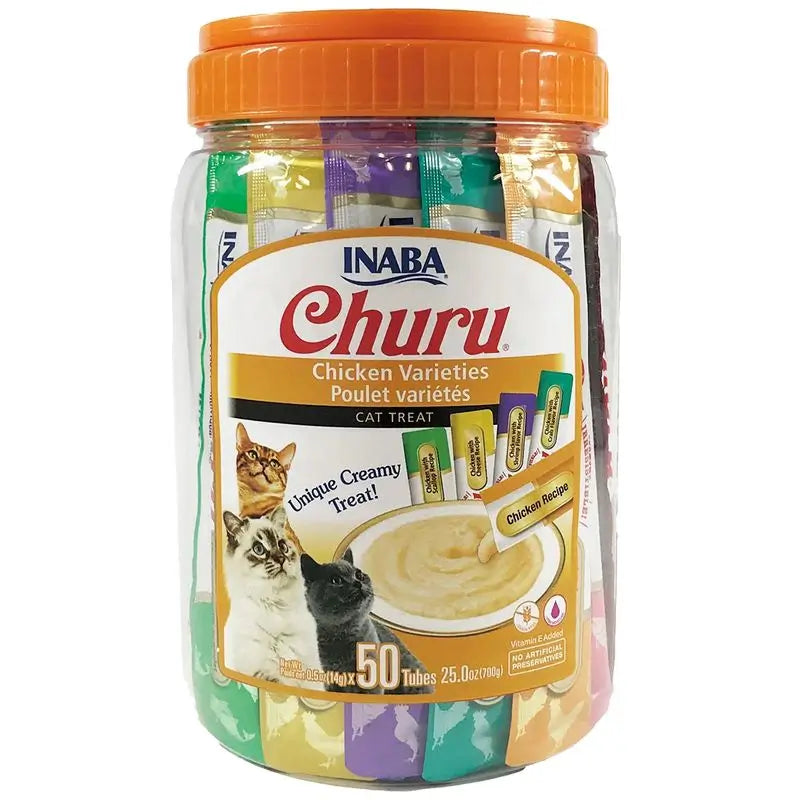 Churu Cat Chicken Varieties 50P Canister, 700Gr