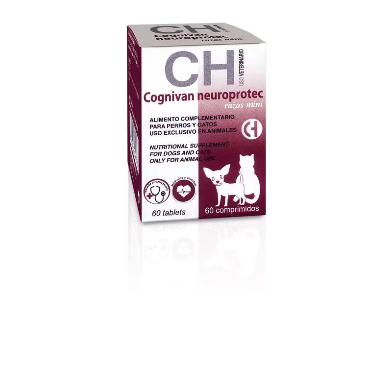 Chemical Cognivan Neuroprotect pour chiots de petite race et chats, 60 comprimés