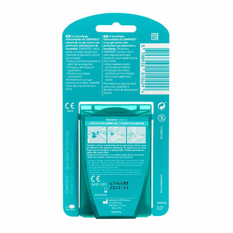 Compeed Pansement Ampoules Moyen 5 unités