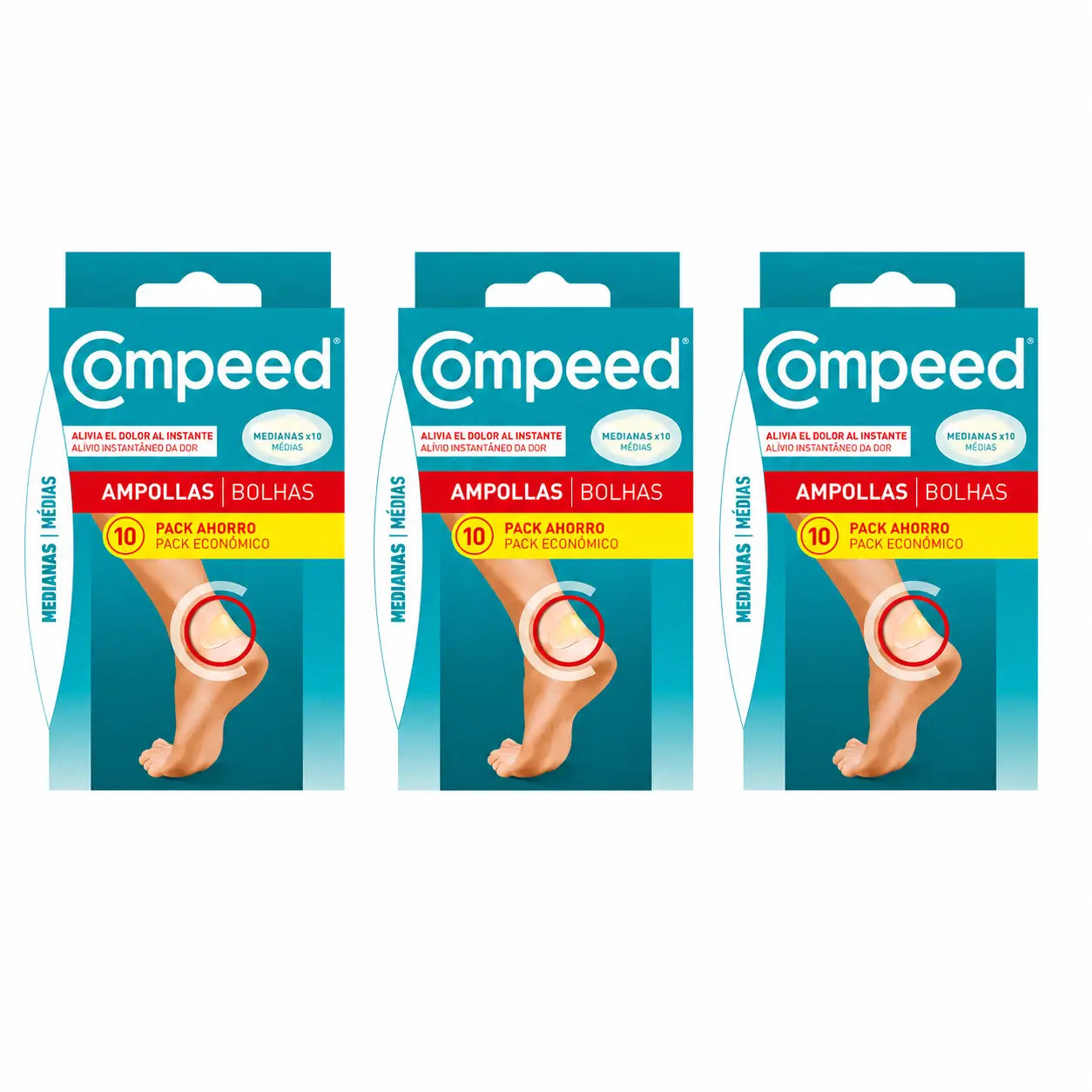 Compeed Ampoules moyennes, 10 unités, lot de 3