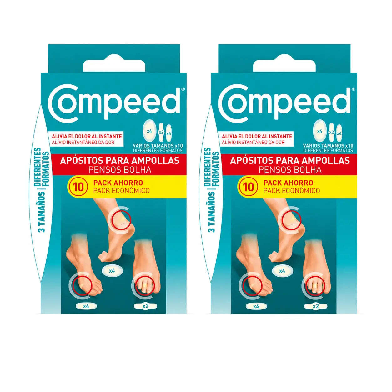 Compeed Ampoules Pack Mix, 10 unités, lot de 2