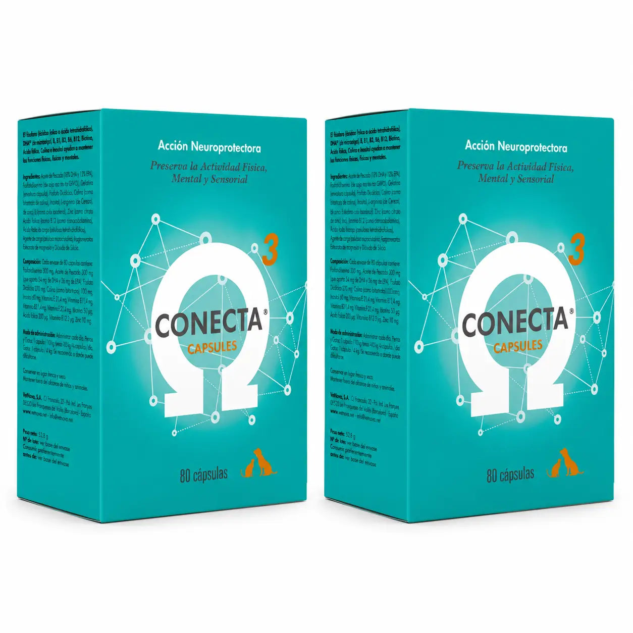 Conecta Vetnova Conecta Capsules, 80 Capsules , paquet 2
