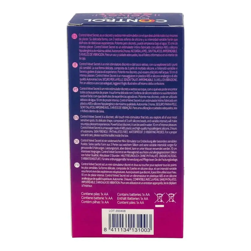 Vibrateur secret Control Velvet