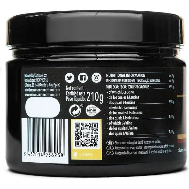 Crown Sport Nutrition Bcaas Instant Lemon , 210 g (30 portions)