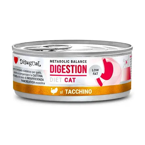 Disugual Diet Cat Digestion Low Fat Turkey 12X85Gr