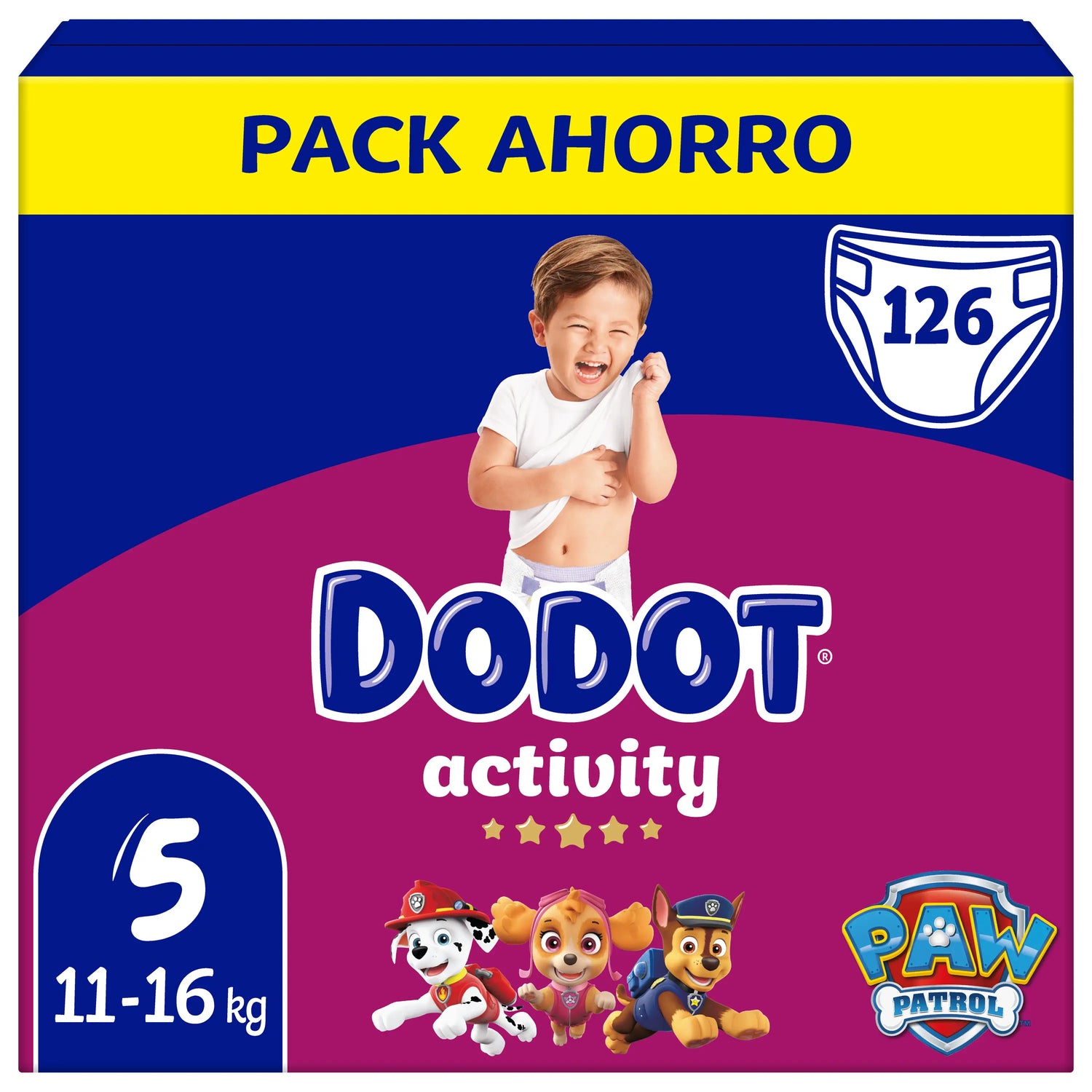 Dodot Activity Nappy Size 5 , 126 units