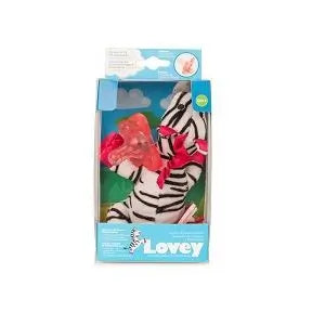 Dr. Brown's Zebra Soft Toy + Soother One Piece Pink