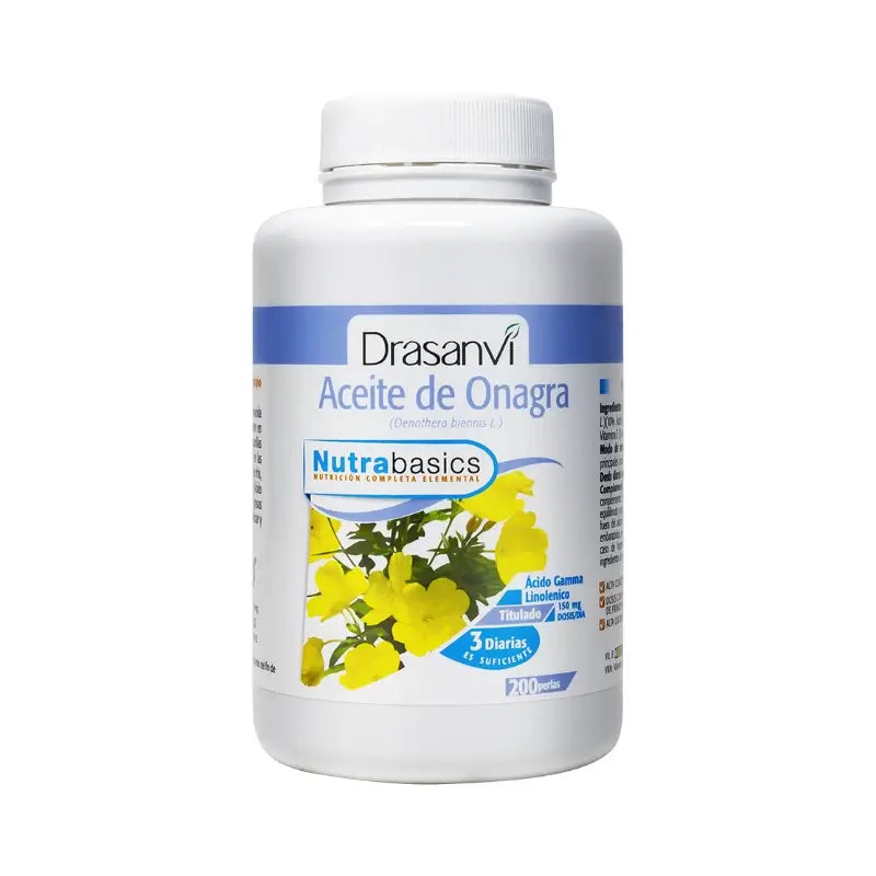 Drasanvi Huile d'Onagre 500Mg Nutrabasic , 200 perles