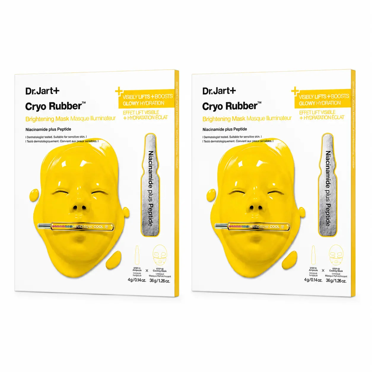 Jart+ Cryo Rubber Brightening Mask, pack 2