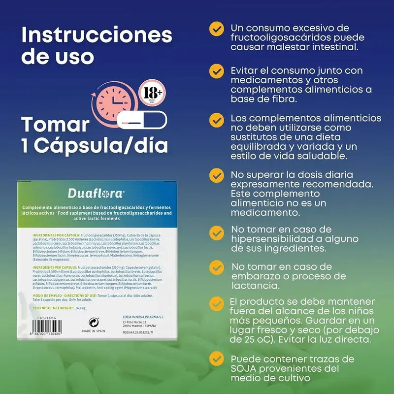 Duaflora Protect Probiotiques 30 gélules