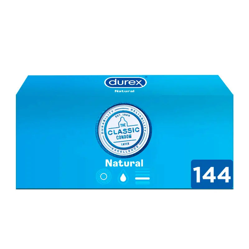 Durex Natural Slim Fit, 144 préservatifs