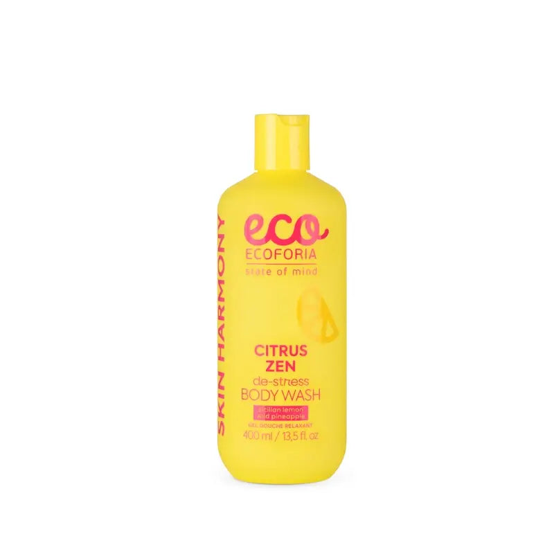 Ecoforia, gel douche anti-stress au citron et à l'ananas, 400 ml