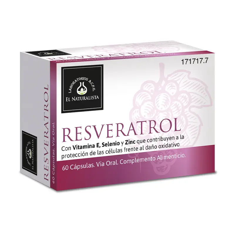 El Naturalista Resveratrol 60 Capsules