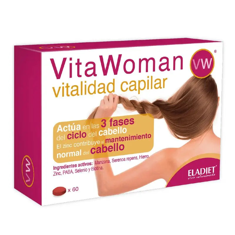 Eladiet Vitawoman Hair Vitality, 60 capsules
