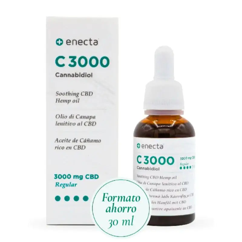 Enecta C3000 CBD Rich Hemp Oil 3000 Mg Cannabidiol , 30 ml