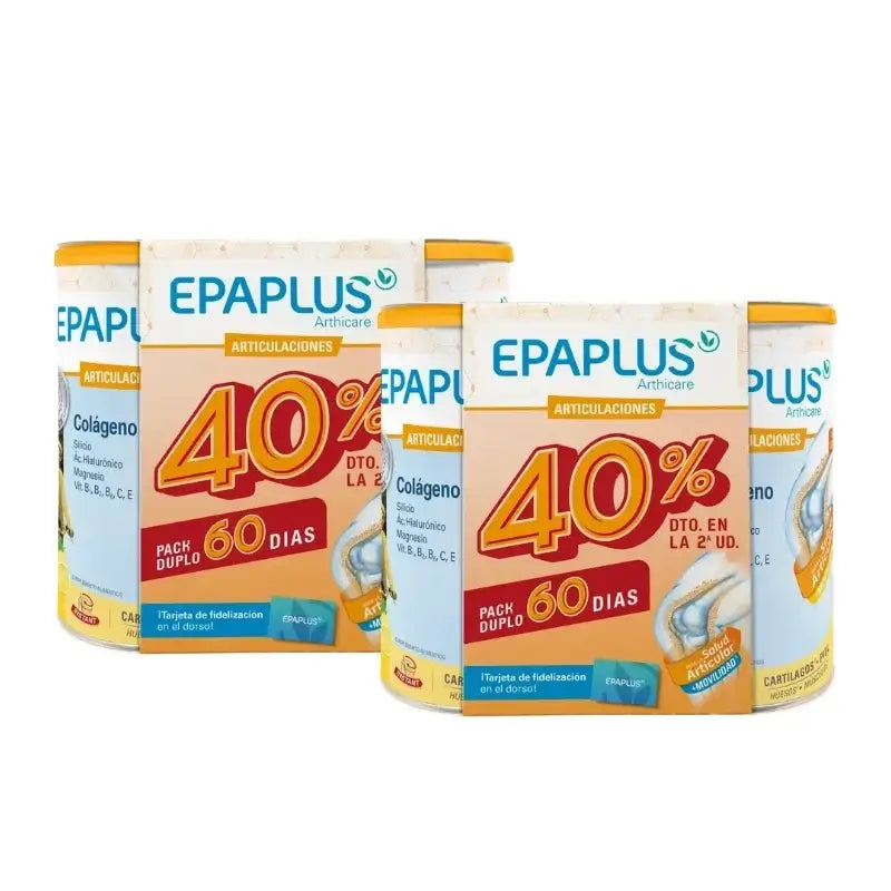 Epaplus Arthicare Collagène Antiox Vanille en poudre 60 jours, 654 g, 654 g, lot de 2