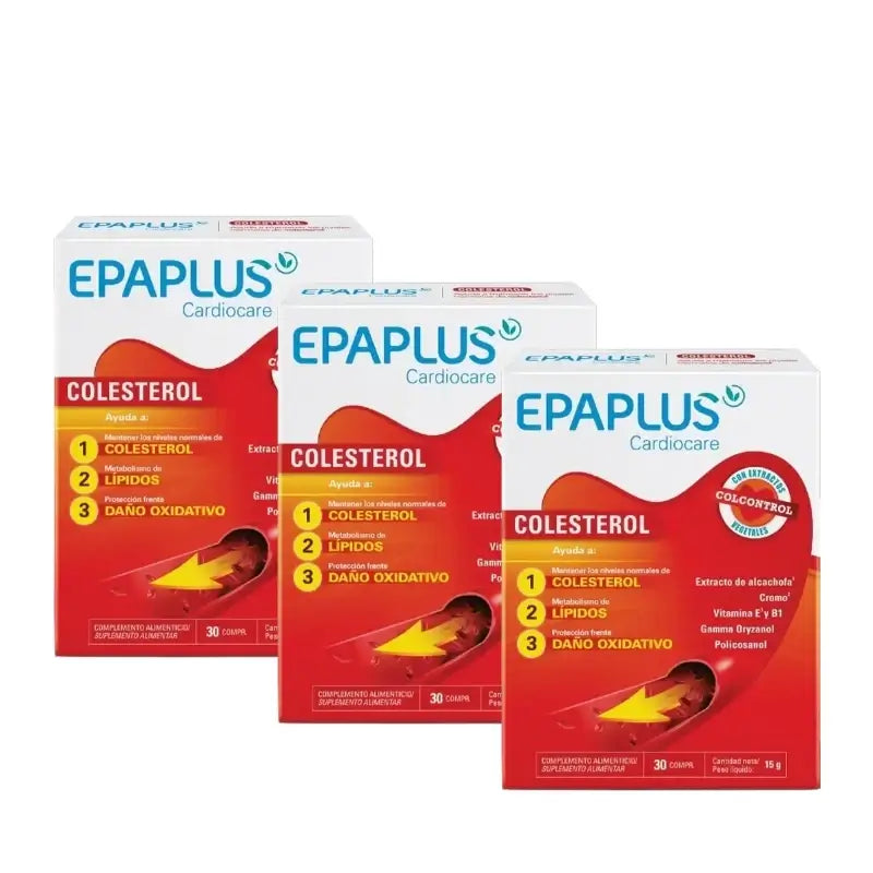 Epaplus Cardiocare Cholestérol, 30 comprimés, lot de 3