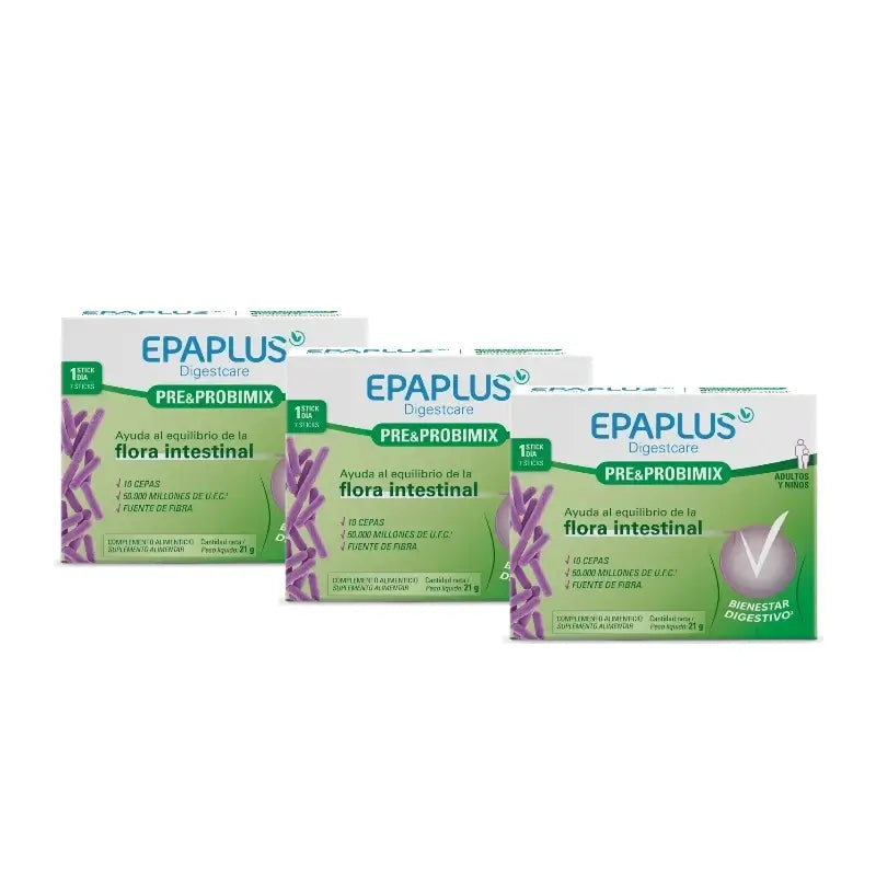 Epaplus Digestcare Pre&Probimix, 7 sachets, lot de 3