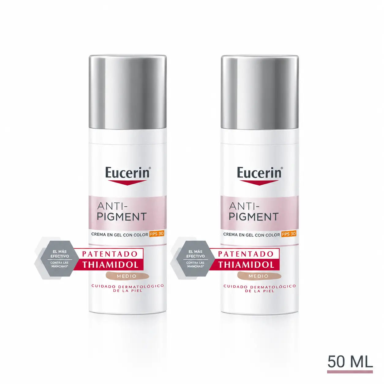 Eucerin Anti-Pigment Sun Day Cream Spf30 Medium Colour, 50Ml, pack 2