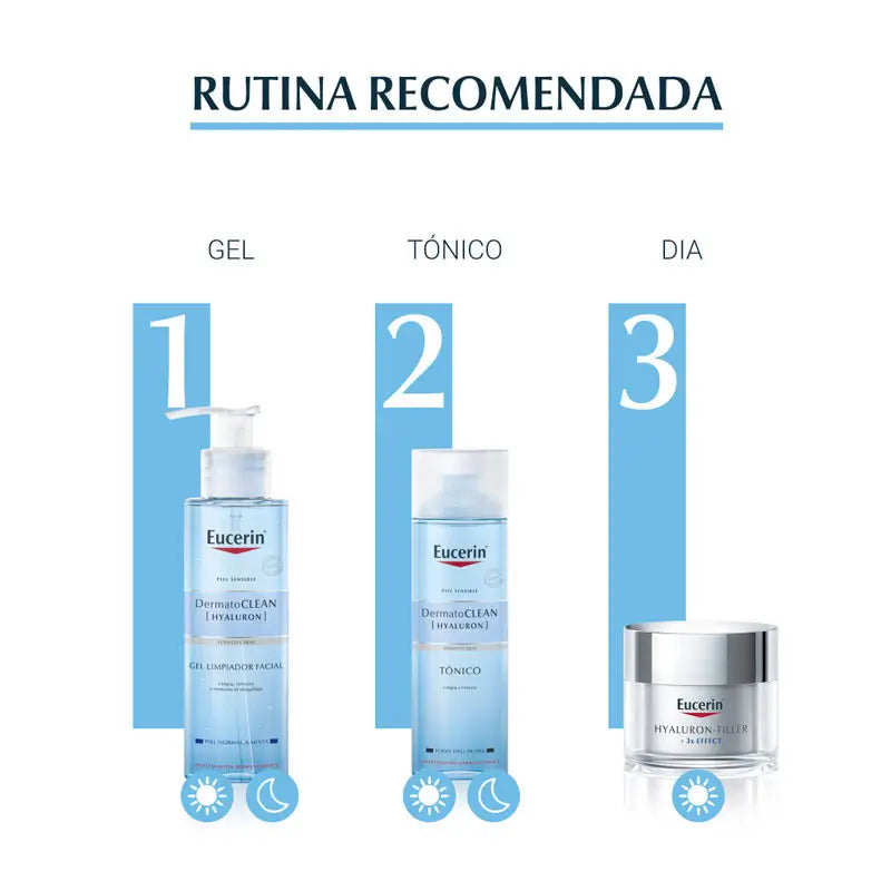 Eucerin DermatoCLEAN Hyaluron Gel nettoyant pour le visage, 200 ml
