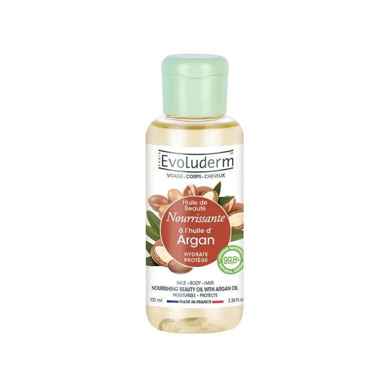 Evoluderm Huile de beauté à l'huile d'argan, 100 ml
