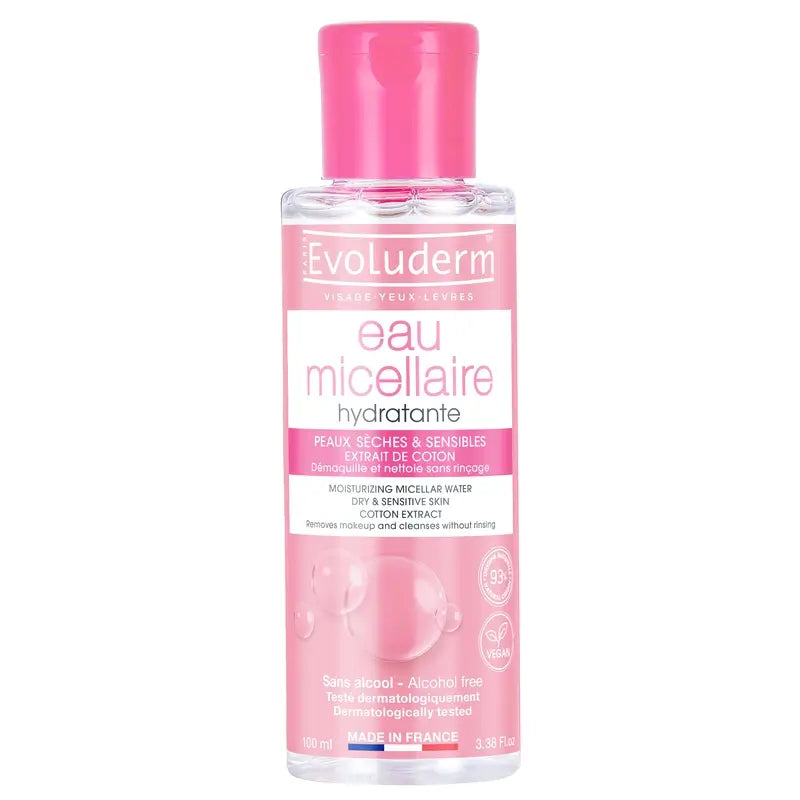 Evoluderm Eau micellaire Peau sèche/sensible, 100 ml