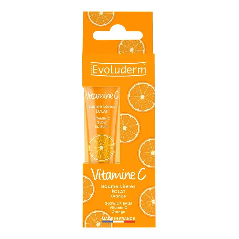 Evoluderm Baume à lèvres Glow - Orange / Vitamine C, 15 ml