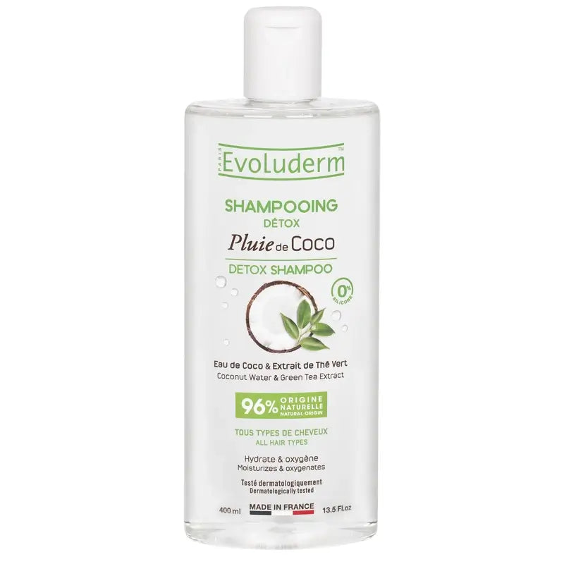 Evoluderm Shampooing Détox à la noix de coco, 400 ml