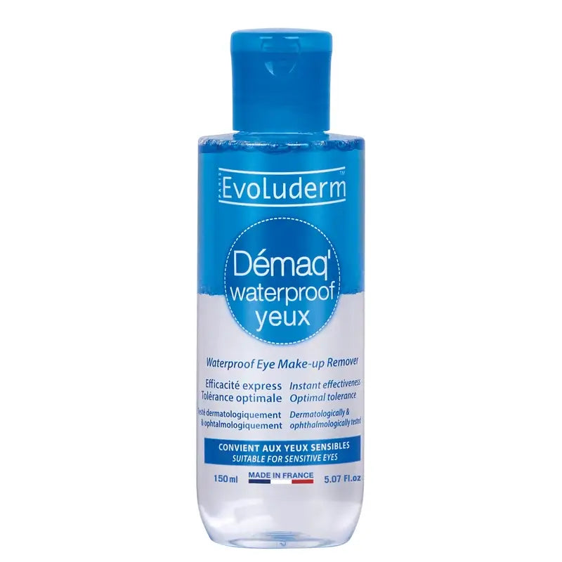 Evoluderm Waterproof Eye Make-up Remover, 150 ml