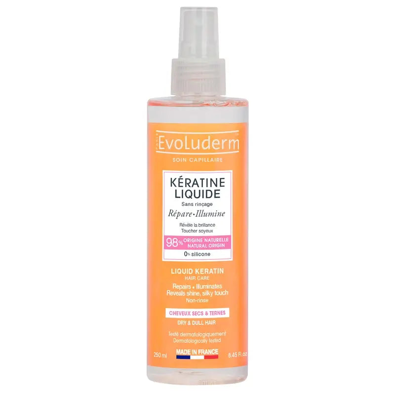 Evoluderm Keratin Dry Hairspray - Keratin, 250 ml