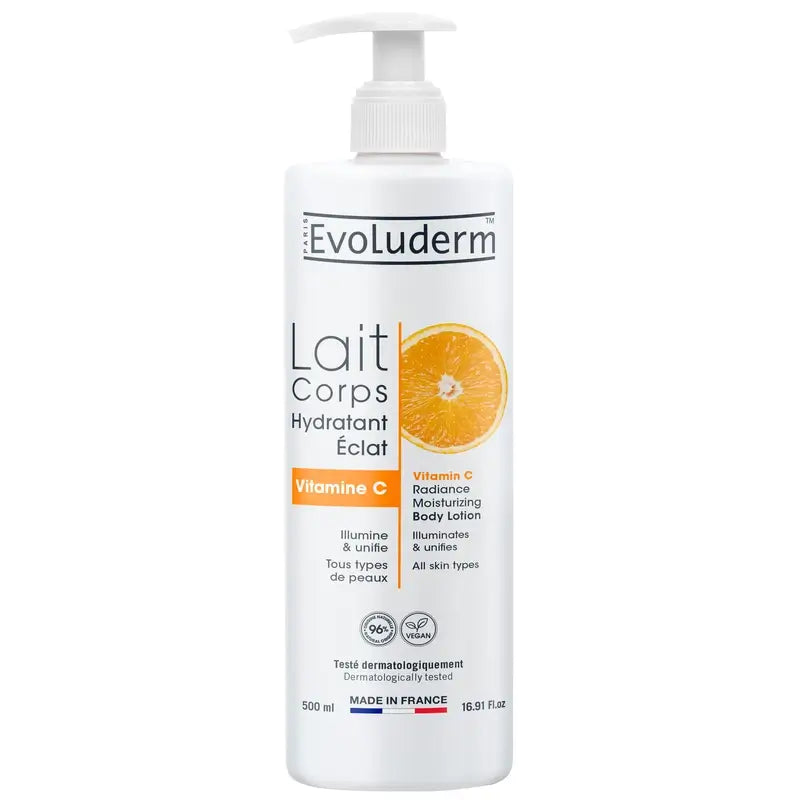 Evoluderm Lotion corporelle à la vitamine C, 500 ml