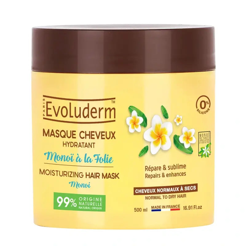 Evoluderm Masque capillaire au monoï, 500 ml