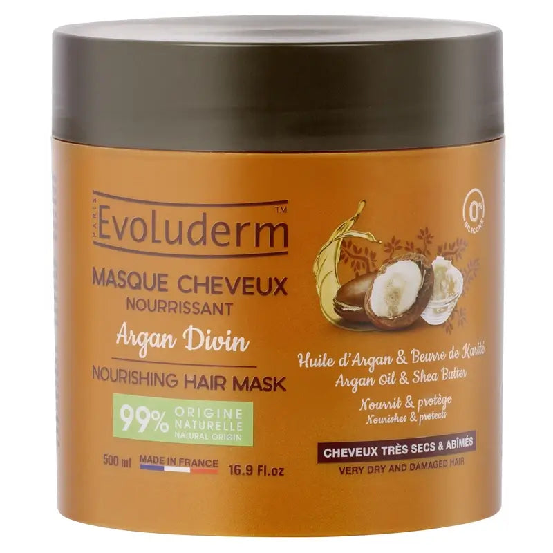 Evoluderm Masque capillaire Argan Divin, 500 ml