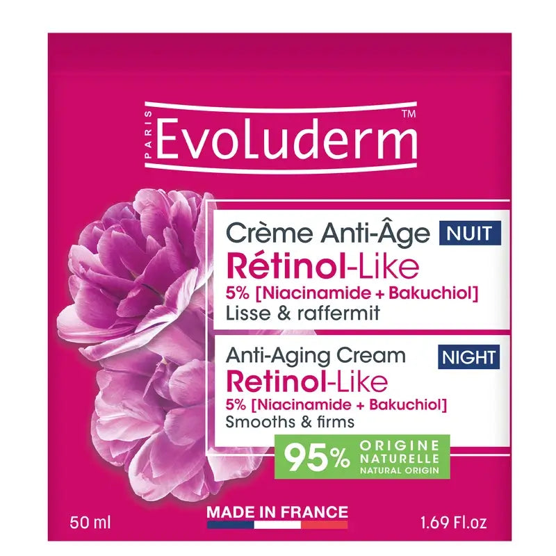Evoluderm Crème de nuit anti-âge, 50 ml
