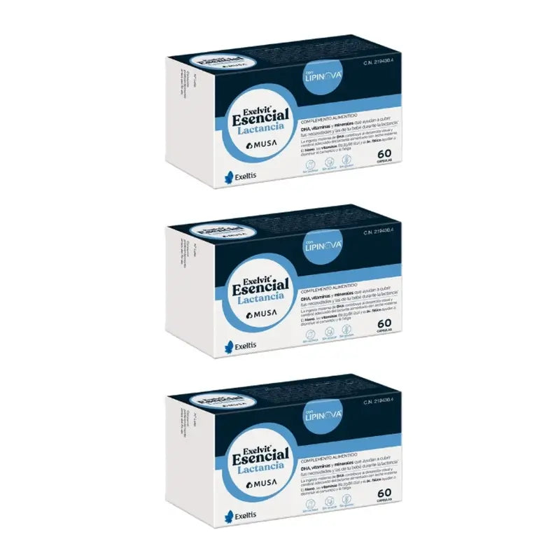 Exelvit Lactation Essential, 3x60 capsules