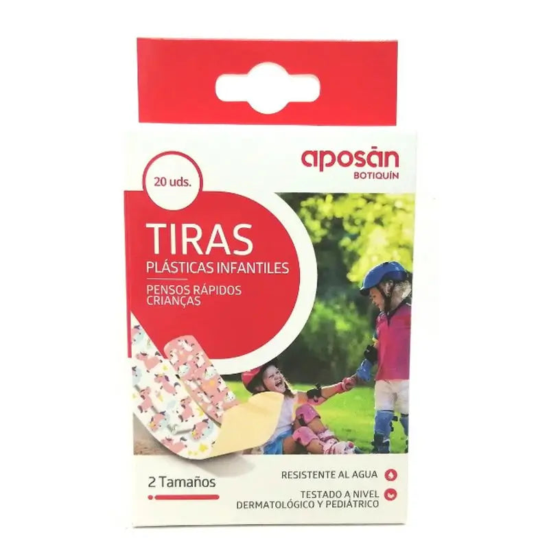 Farline Children's Plastic Strips Unicolour , 20 pcs.