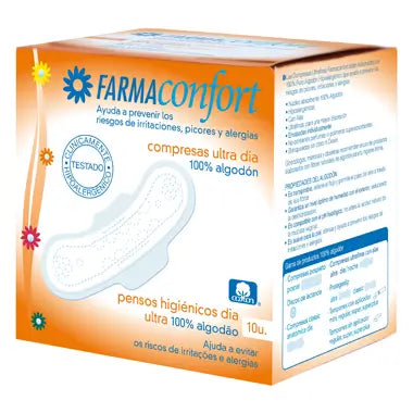 Farmaconfort 100% Cotton Ultrafine Compresses for Day Use