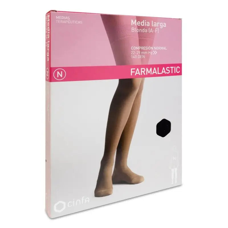 Farmalastic Normal Long Stocking, Black, Small Size