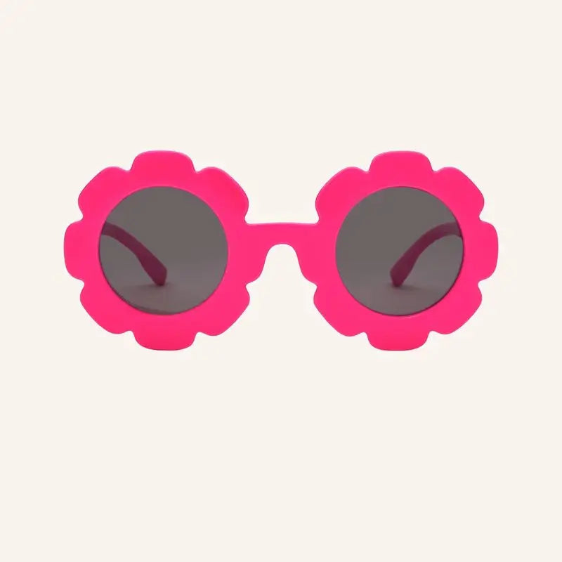 Farmamoda Lunettes de soleil polarisées pour enfants Fuchsia Flower and Pink, 25 gr