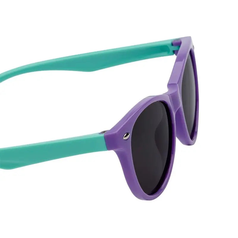 Farmamoda Lunettes de soleil polarisantes pour enfants Purple & Green Oval, 25 gr